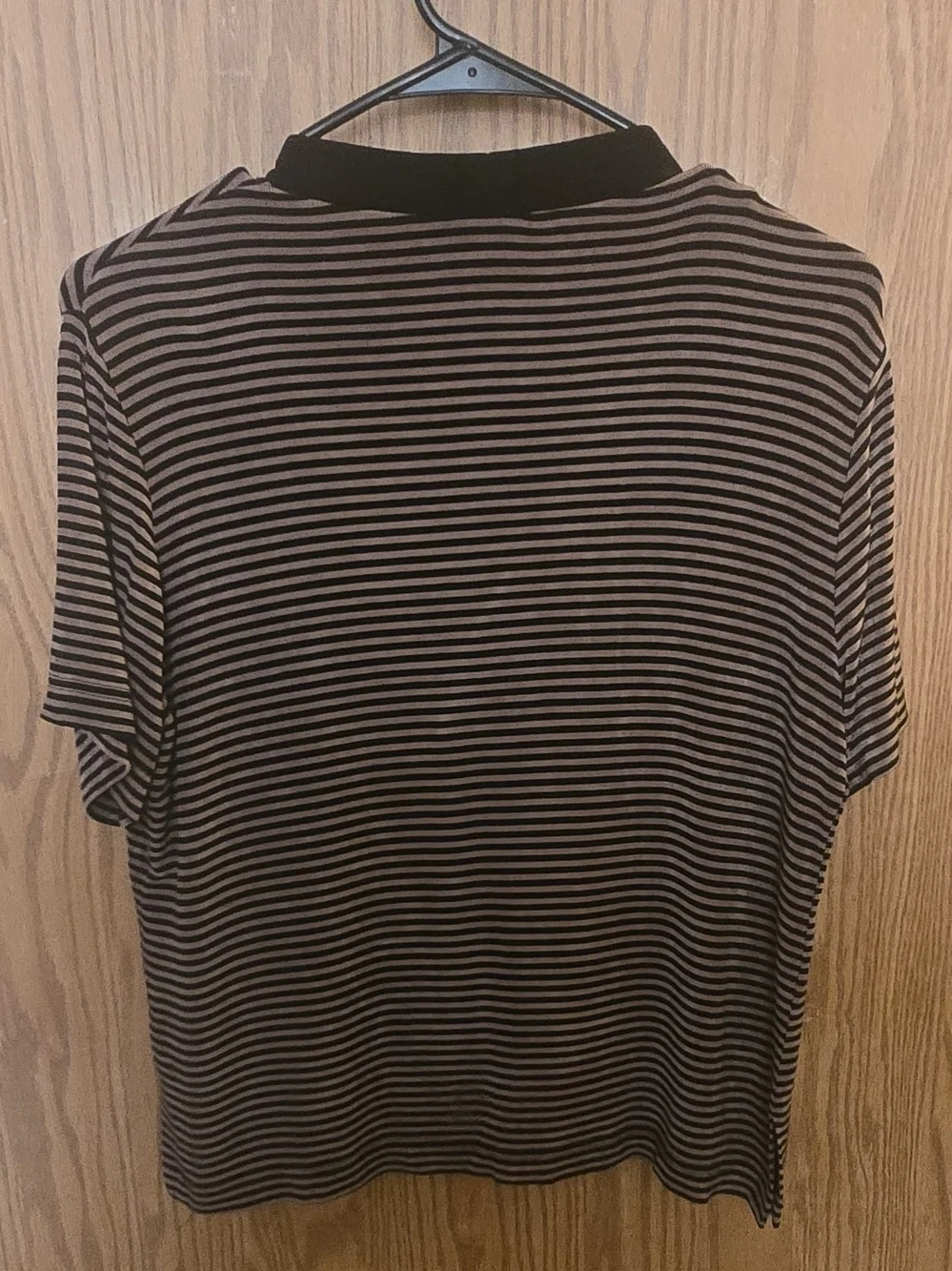 Ronni Nicole Striped Short Sleeve Cardigan - Brown & Black - Picture 2 of 4